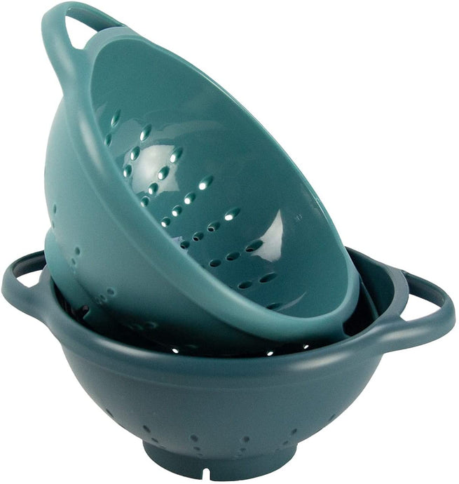 Debra's Kitchen Made in USA Berry Basket 2 Pack, Light and Dark Teal