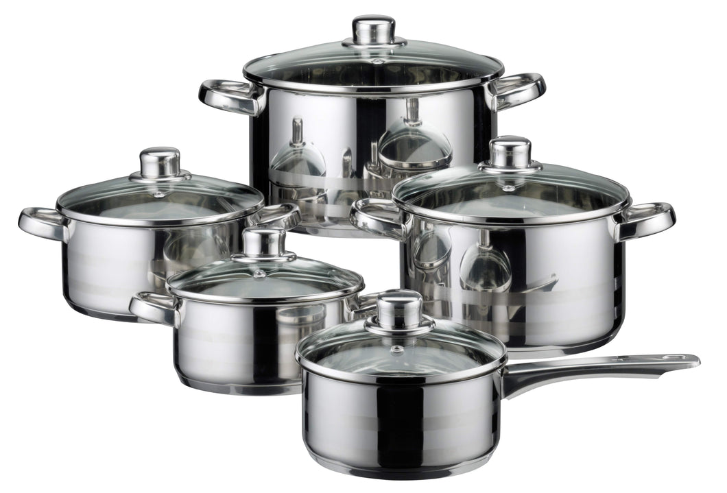 Elo Germany Skyline Stainless Steel Induction Cookware Set, 10 Piece